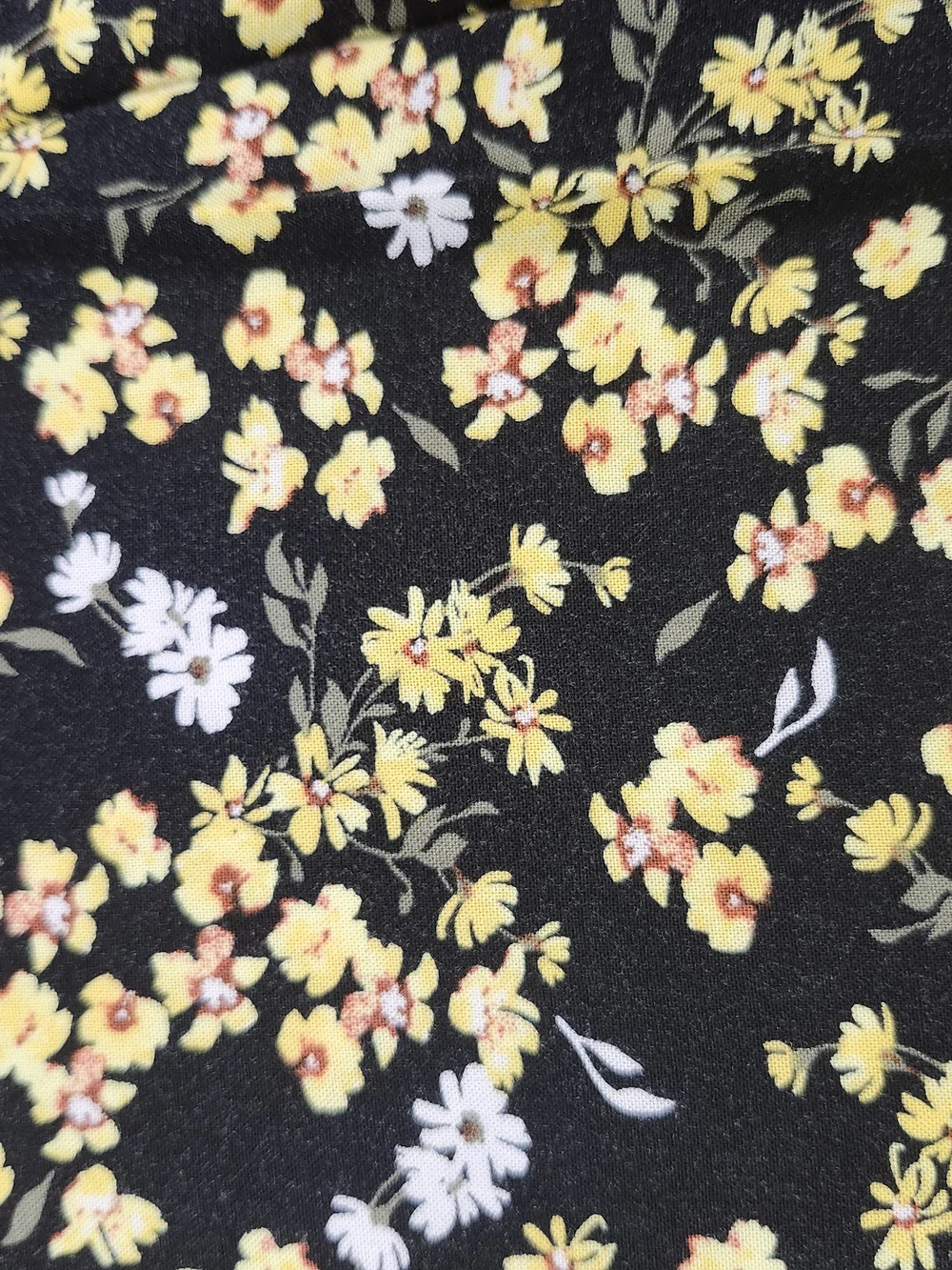 Love, Fire yellow floral ditsy mini dress Size XL